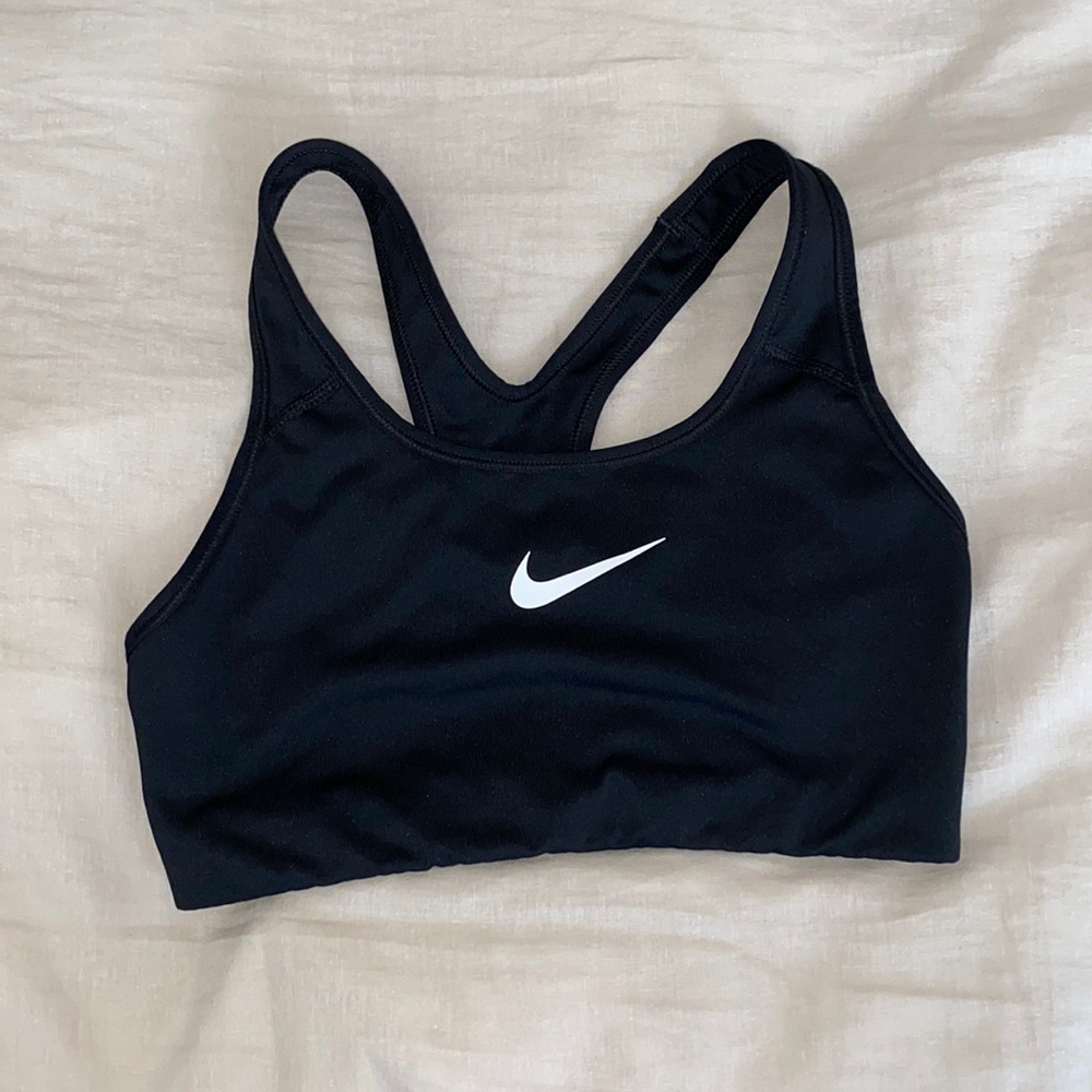Black Nike sports bra